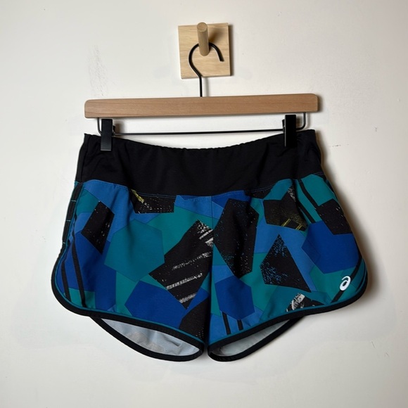 ASICS Women’s Multicolor Lined Running Shorts with Waistband Zipper Pocket M - Picture 1 of 8